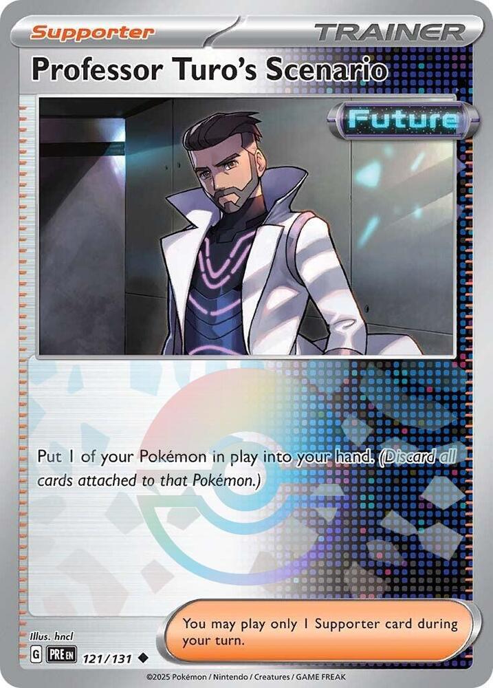 Professor Turo's Scenario (121/131) (Poke Ball Pattern) [Scarlet & Violet: Prismatic Evolutions] | Galaxy Games LLC