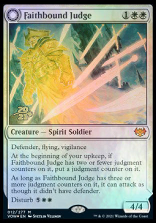 Faithbound Judge // Sinner's Judgment [Innistrad: Crimson Vow Prerelease Promos] | Galaxy Games LLC