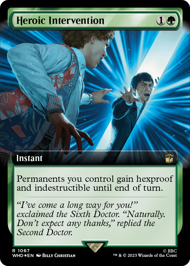 Heroic Intervention (Extended Art) (Surge Foil) [Doctor Who] | Galaxy Games LLC