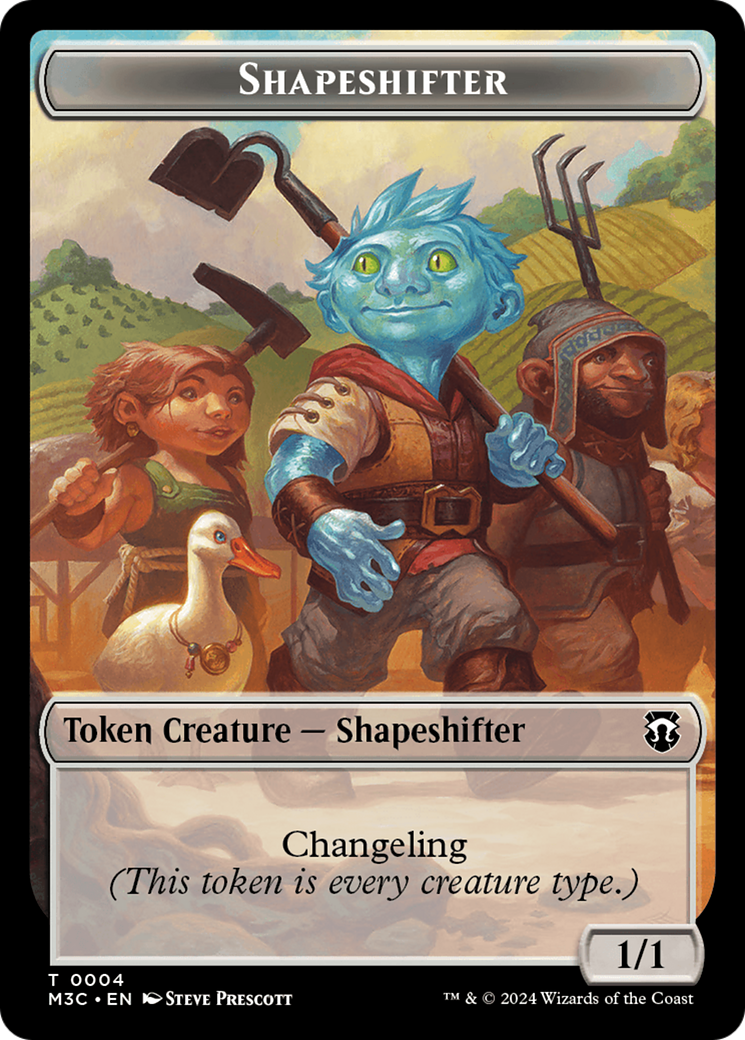 Shapeshifter (0004) // Copy Double-Sided Token [Modern Horizons 3 Commander Tokens] | Galaxy Games LLC
