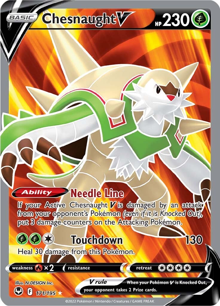 Chesnaught V (171/195) [Sword & Shield: Silver Tempest] | Galaxy Games LLC