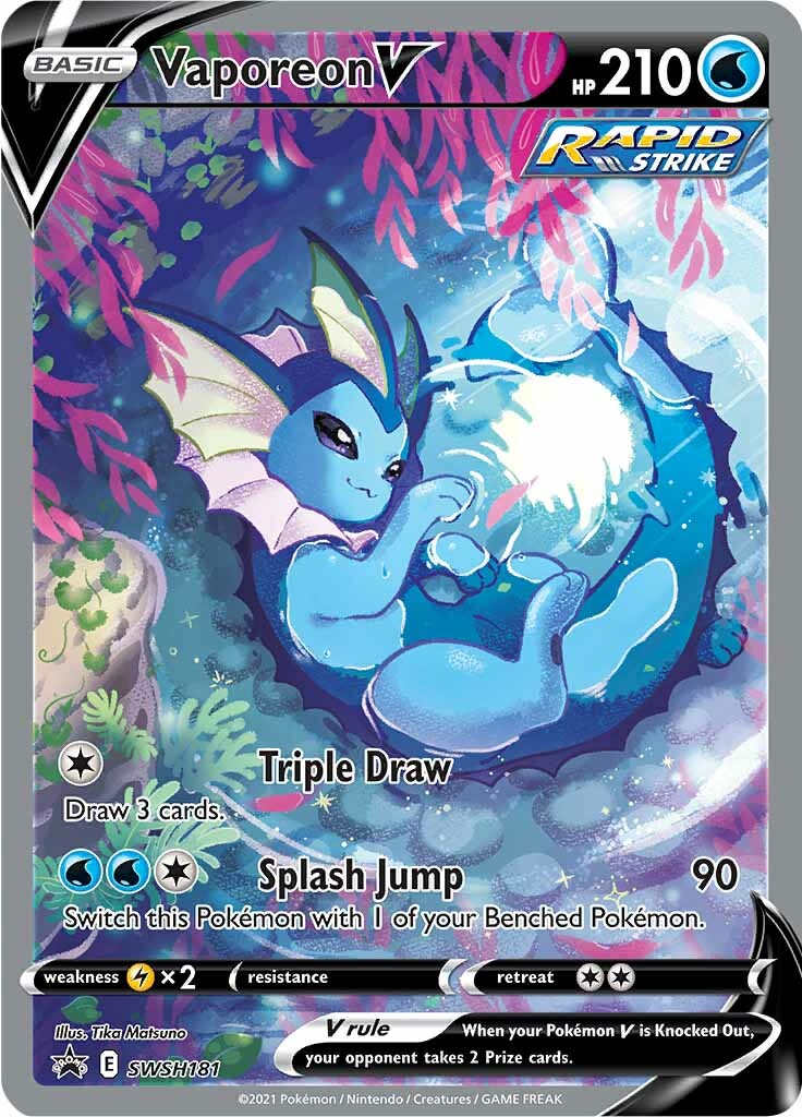 Vaporeon V (SWSH181) [Sword & Shield: Black Star Promos] | Galaxy Games LLC