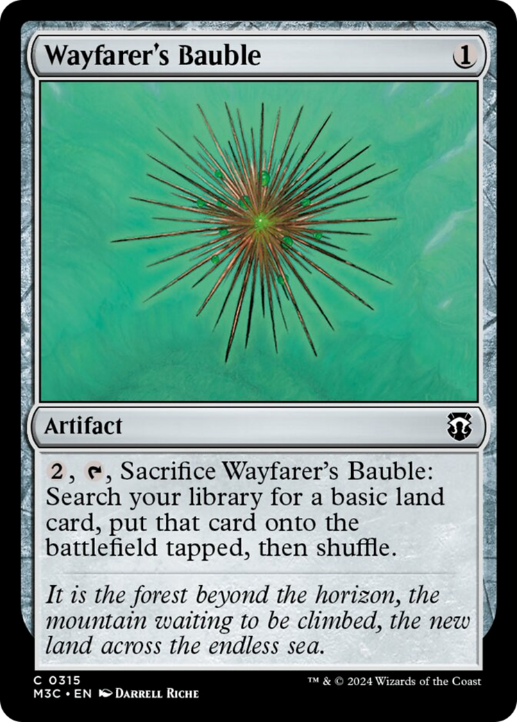 Wayfarer's Bauble (Ripple Foil) [Modern Horizons 3 Commander] | Galaxy Games LLC