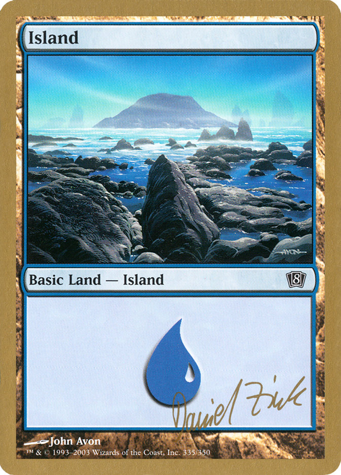 Island (dz335) (Daniel Zink) [World Championship Decks 2003] | Galaxy Games LLC