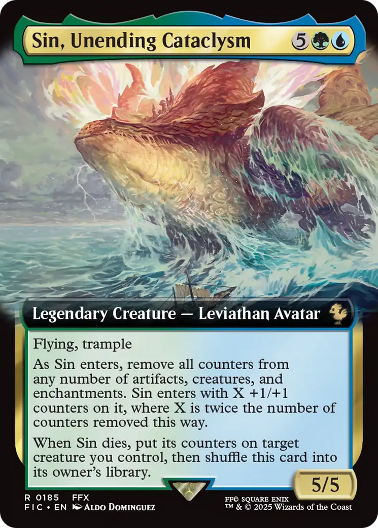 Sin, Unending Cataclysm (Extended Art) [FINAL FANTASY Commander] | Galaxy Games LLC