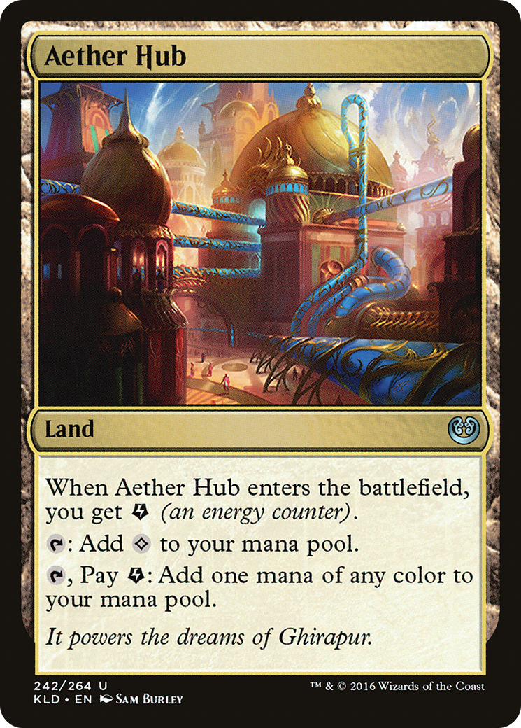 Aether Hub (Ripple Foil) [Modern Horizons 3 Commander] | Galaxy Games LLC