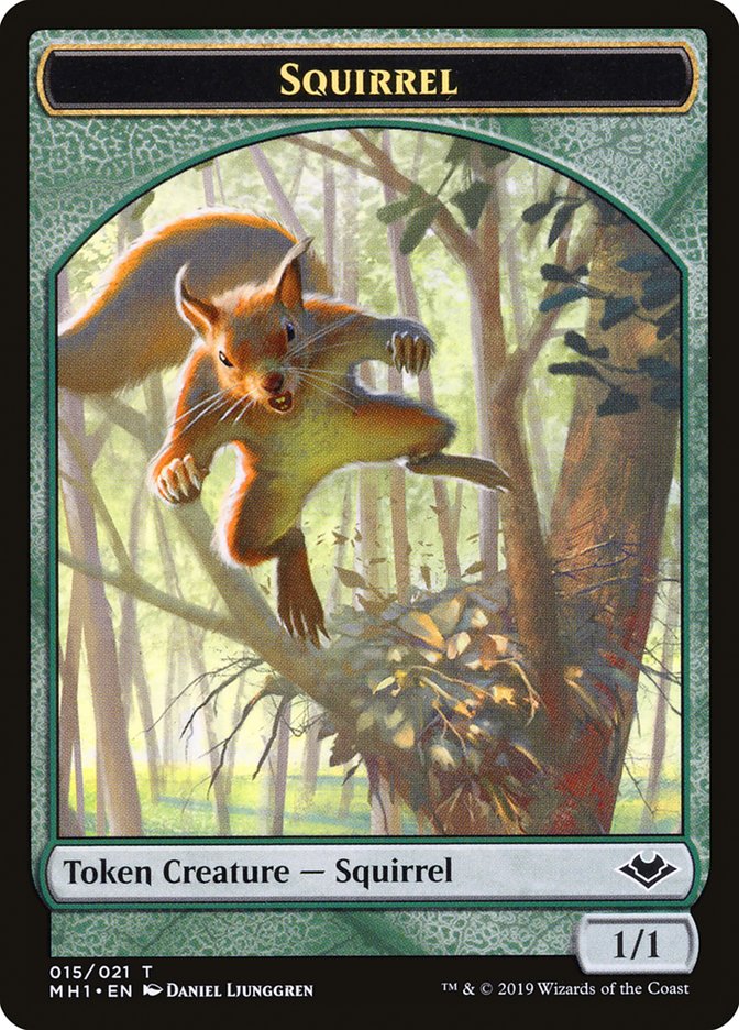 Zombie (007) // Squirrel (015) Double-Sided Token [Modern Horizons Tokens] | Galaxy Games LLC