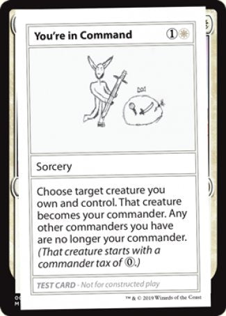 You're in Command (2021 Edition) [Mystery Booster Playtest Cards] | Galaxy Games LLC