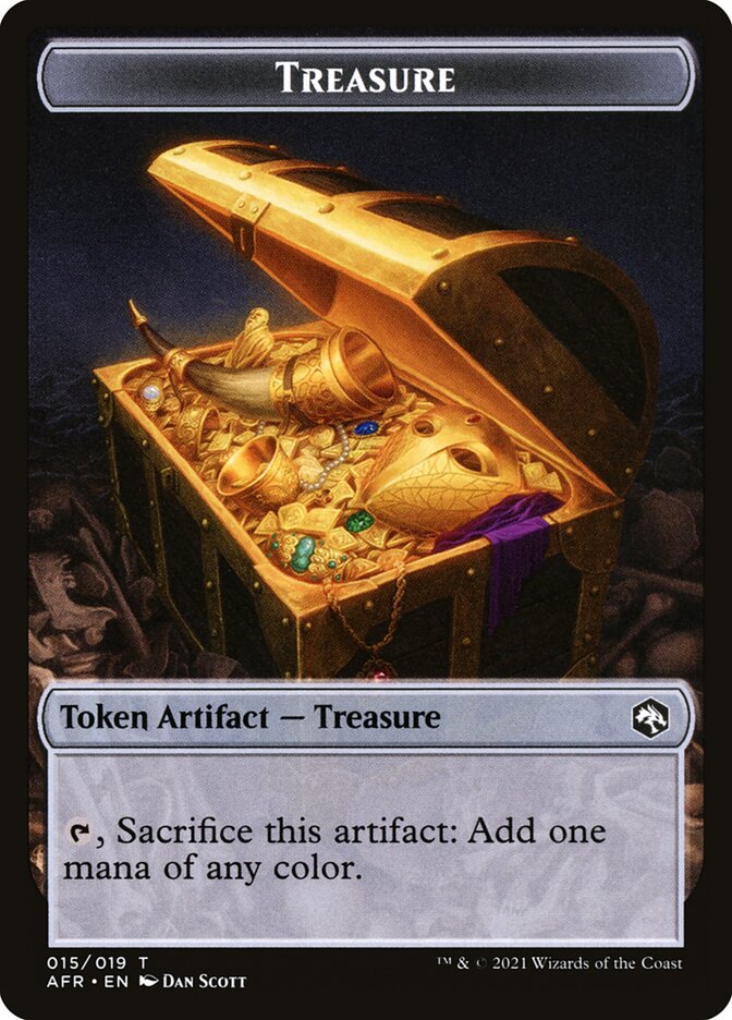 Servo // Treasure Double-Sided Token [Dungeons & Dragons: Adventures in the Forgotten Realms Commander Tokens] | Galaxy Games LLC