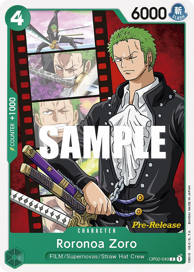 Roronoa Zoro [Paramount War Pre-Release Cards] | Galaxy Games LLC
