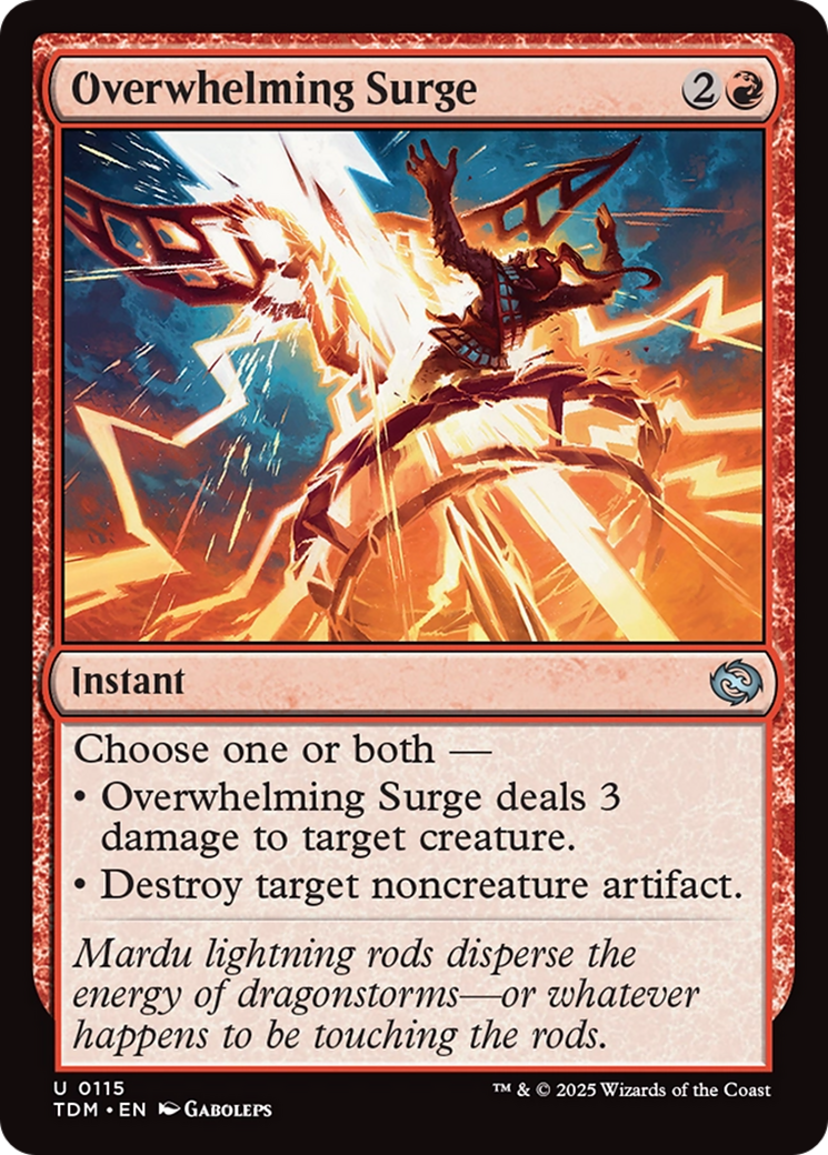 Overwhelming Surge [Tarkir: Dragonstorm] | Galaxy Games LLC