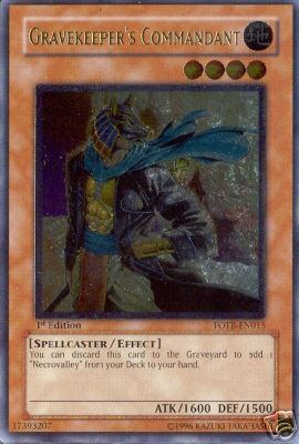 Gravekeeper's Commandant [FOTB-EN015] Ultimate Rare | Galaxy Games LLC