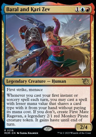 Baral and Kari Zev (Promo Pack) [March of the Machine Promos] | Galaxy Games LLC