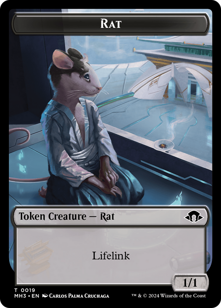 Eldrazi Spawn // Rat Double-Sided Token [Modern Horizons 3 Tokens] | Galaxy Games LLC