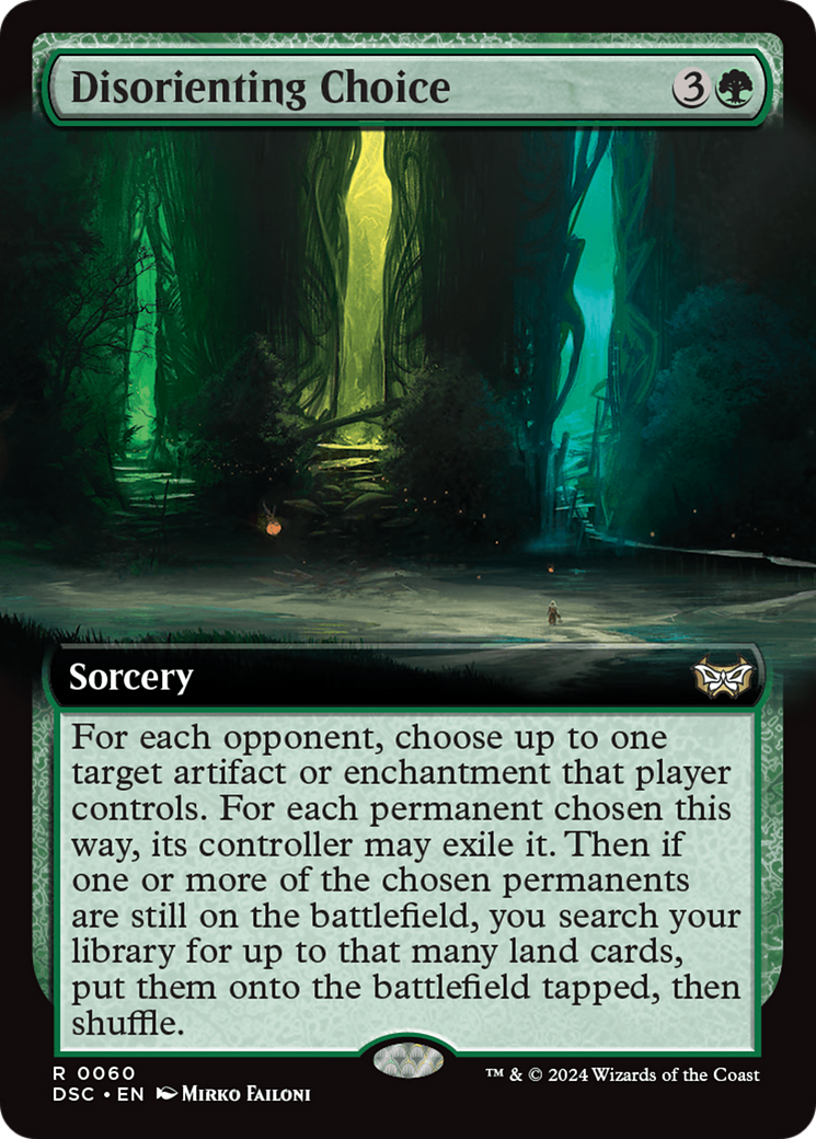 Disorienting Choice (Extended Art) [Duskmourn: House of Horror Commander] | Galaxy Games LLC