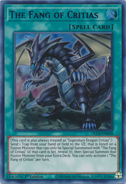 The Fang of Critias (Blue) [DLCS-EN058] Ultra Rare | Galaxy Games LLC