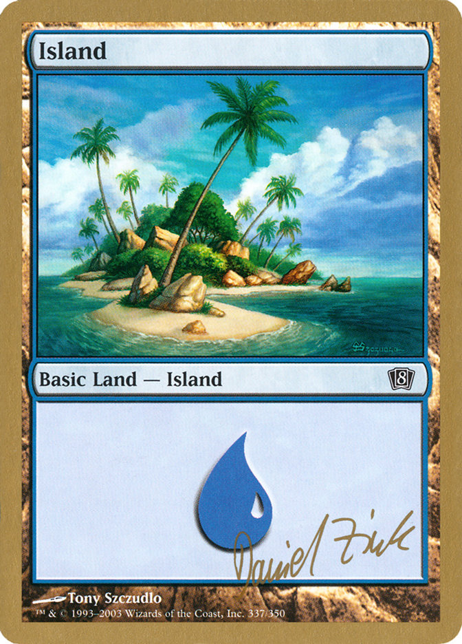 Island (dz337) (Daniel Zink) [World Championship Decks 2003] | Galaxy Games LLC