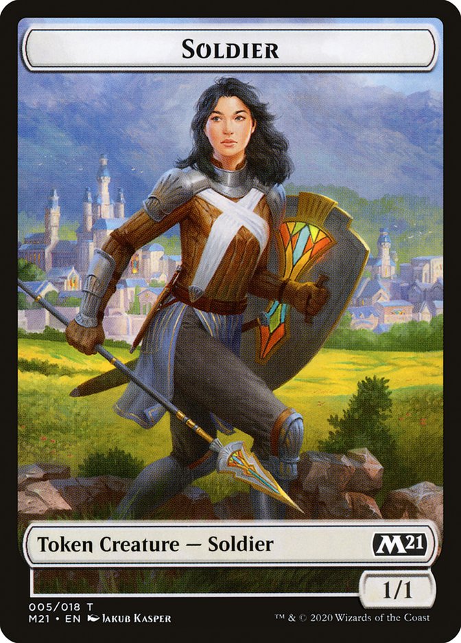 Demon // Soldier Double-Sided Token [Core Set 2021 Tokens] | Galaxy Games LLC