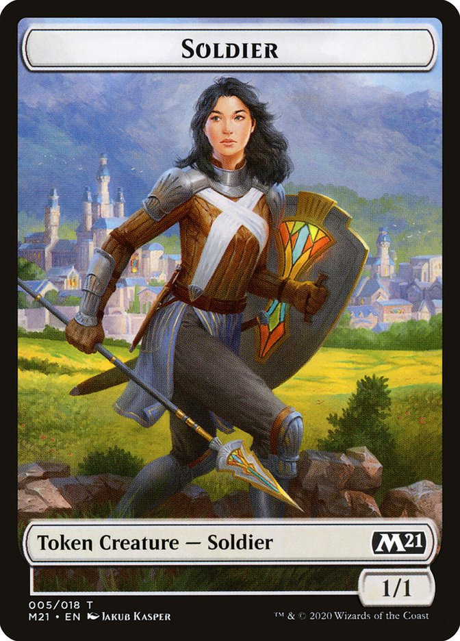 Construct // Soldier Double-Sided Token [Core Set 2021 Tokens] | Galaxy Games LLC