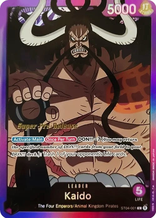 Kaido [Super Pre-Release Starter Deck: Animal Kingdom Pirates] | Galaxy Games LLC