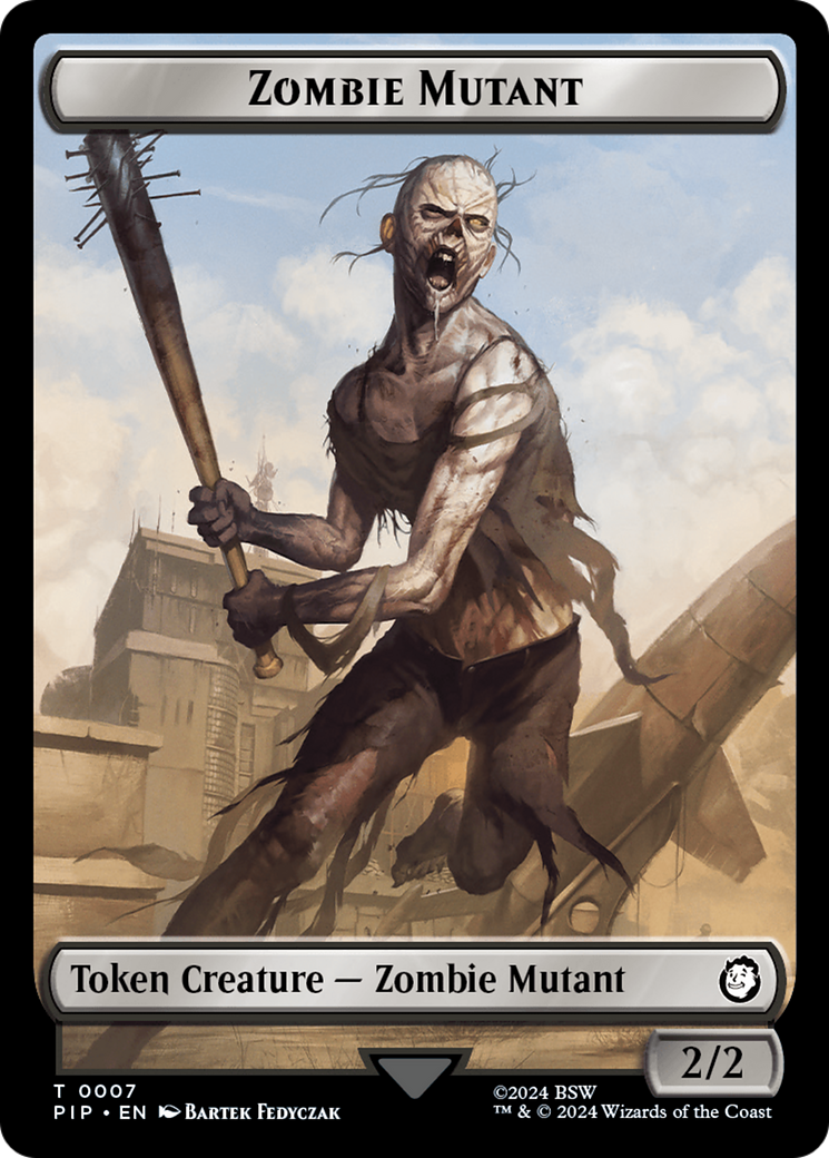 Zombie Mutant // Copy Double-Sided Token [Fallout Tokens] | Galaxy Games LLC