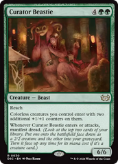 Curator Beastie (Extended Art) [Duskmourn: House of Horror Commander] | Galaxy Games LLC