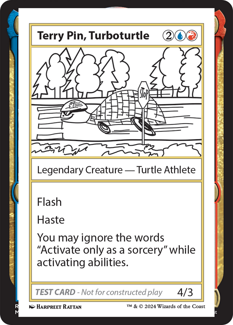 Terry Pin, Turboturtle [Mystery Booster 2 Playtest Cards] | Galaxy Games LLC