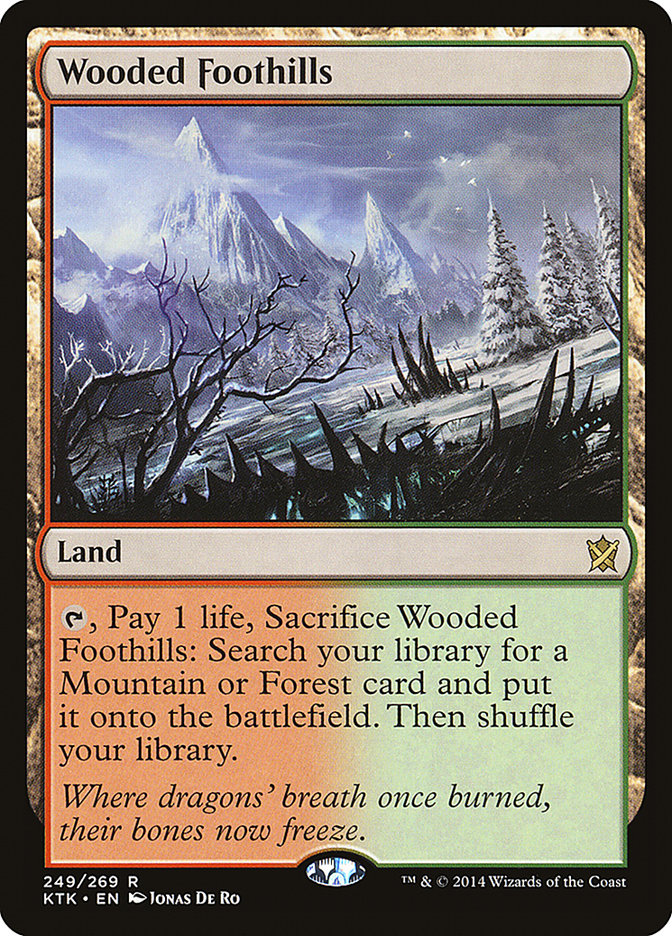 Wooded Foothills [Khans of Tarkir] | Galaxy Games LLC