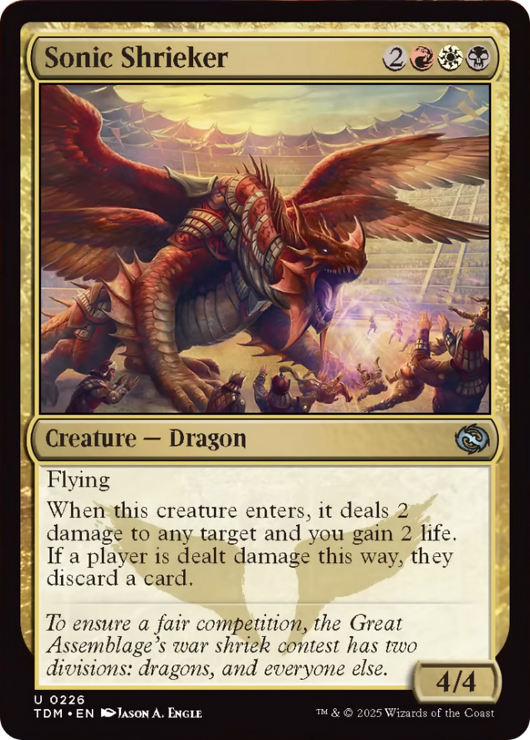 Sonic Shrieker [Tarkir: Dragonstorm] | Galaxy Games LLC