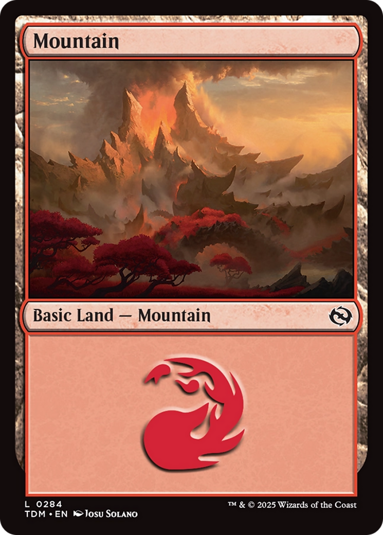 Mountain (0284) [Tarkir: Dragonstorm] | Galaxy Games LLC