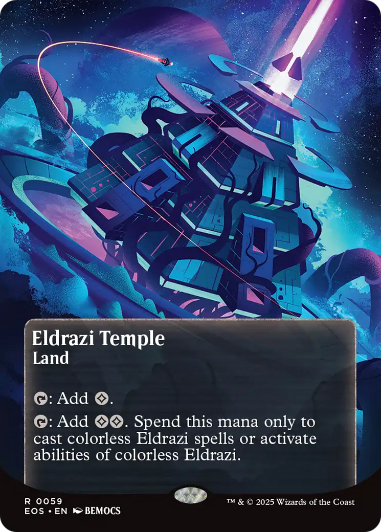 Eldrazi Temple (0059) (Borderless) [Edge of Eternities: Stellar Sights] | Galaxy Games LLC