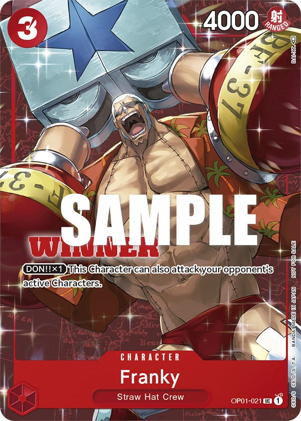 Franky (Tournament Pack Vol. 2) [Winner] [One Piece Promotion Cards] | Galaxy Games LLC