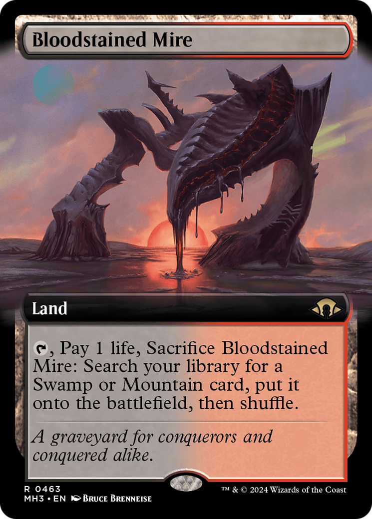 Bloodstained Mire (Extended Art) [Modern Horizons 3] | Galaxy Games LLC