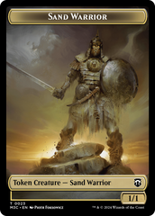 Marit Lage (Ripple Foil) // Sand Warrior Double-Sided Token [Modern Horizons 3 Commander Tokens] | Galaxy Games LLC