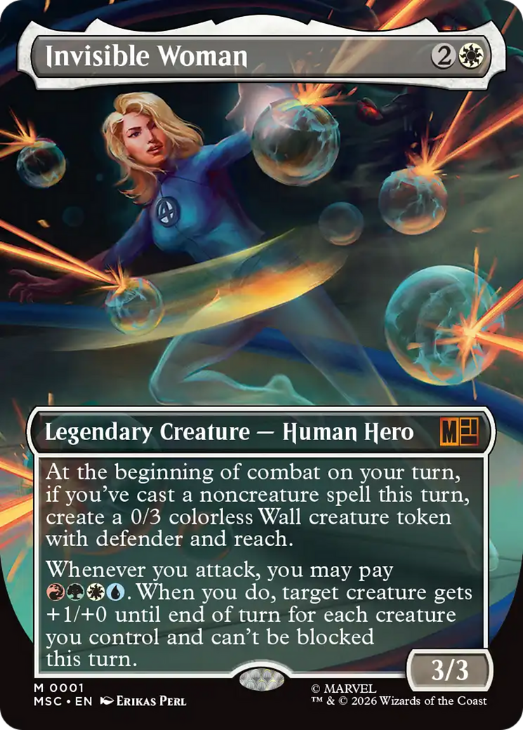 Invisible Woman (Borderless) [Marvel Super Heroes Commander] | Galaxy Games LLC