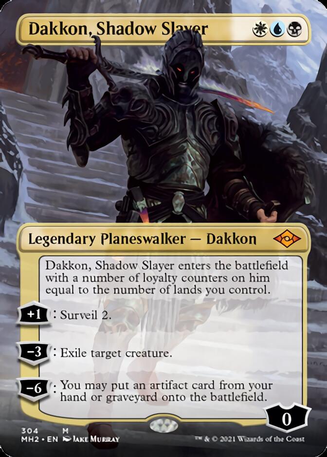 Dakkon, Shadow Slayer (Borderless) [Modern Horizons 2] | Galaxy Games LLC