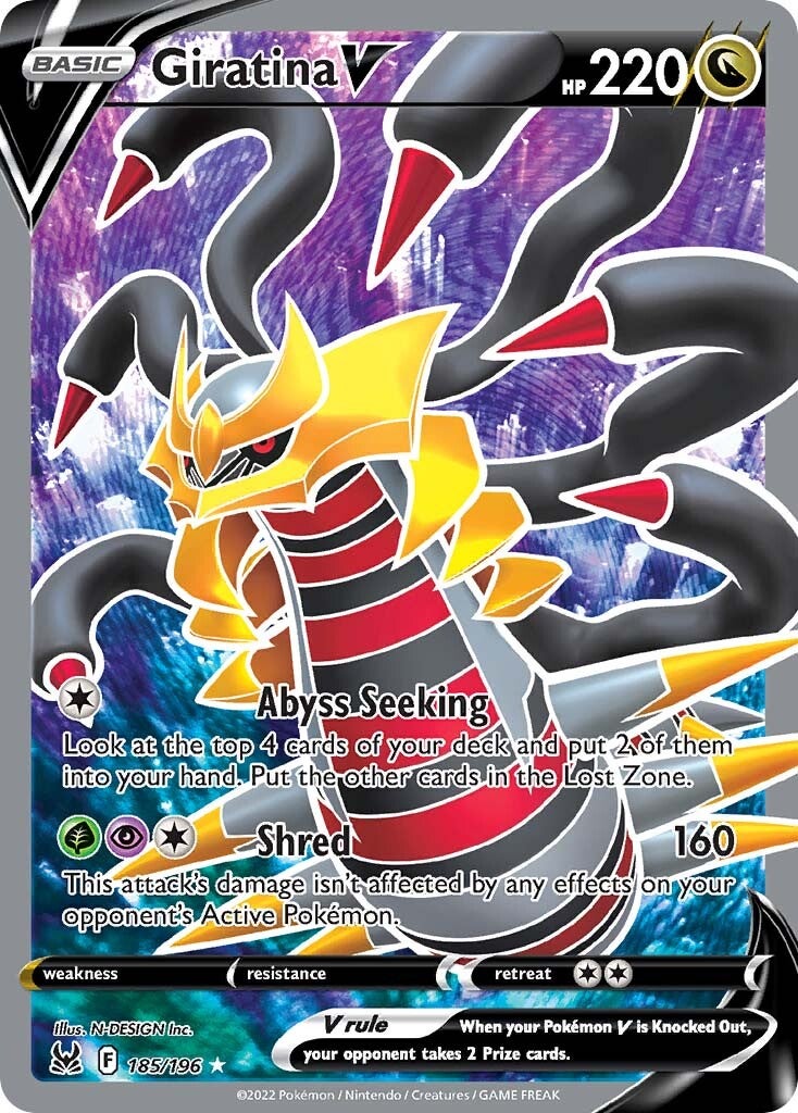 Giratina V (185/196) [Sword & Shield: Lost Origin] | Galaxy Games LLC