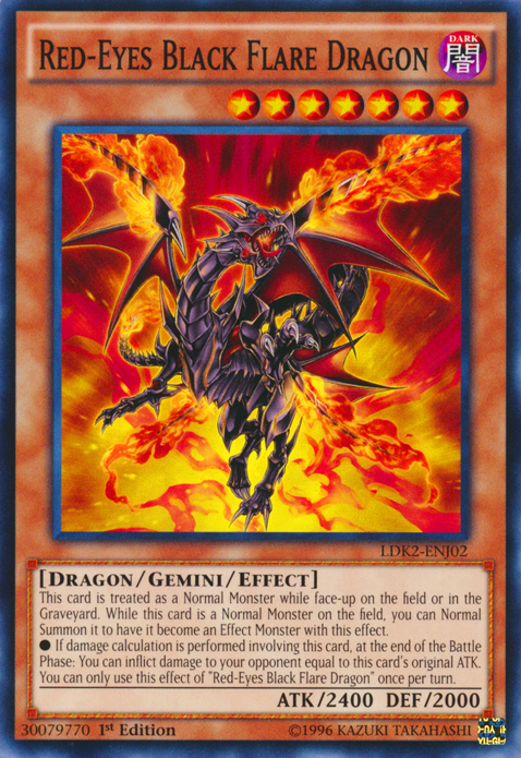 Red-Eyes Black Flare Dragon [LDK2-ENJ02] Common | Galaxy Games LLC