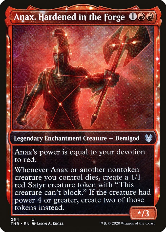 Anax, Hardened in the Forge (Showcase) [Theros Beyond Death] | Galaxy Games LLC