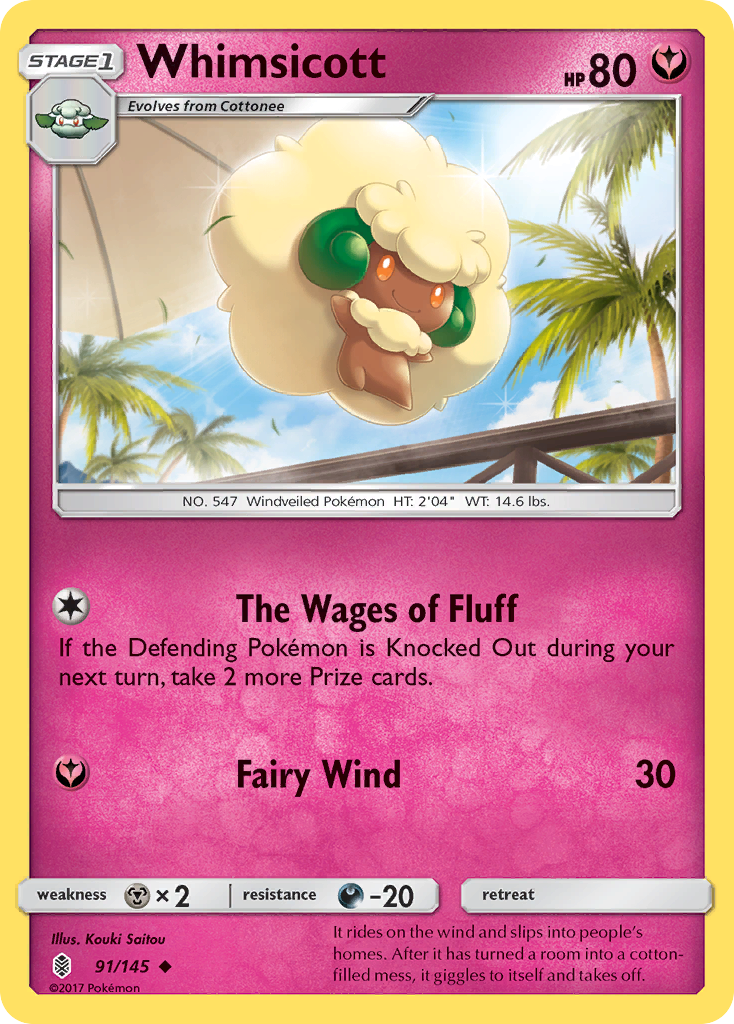 Whimsicott (91/145) [Sun & Moon: Guardians Rising] | Galaxy Games LLC