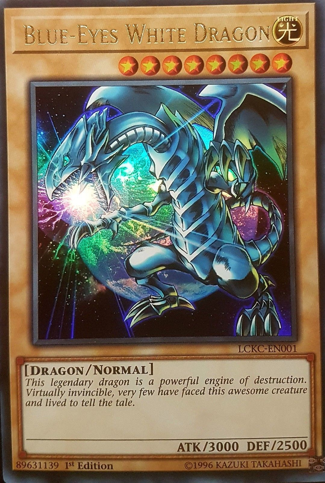 Blue-Eyes White Dragon (Version 3) [LCKC-EN001] Ultra Rare | Galaxy Games LLC