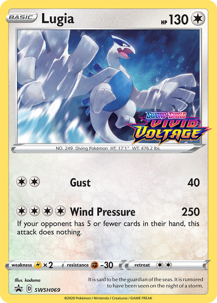 Lugia (SWSH069) (Prerelease Promo) [Sword & Shield: Black Star Promos] | Galaxy Games LLC