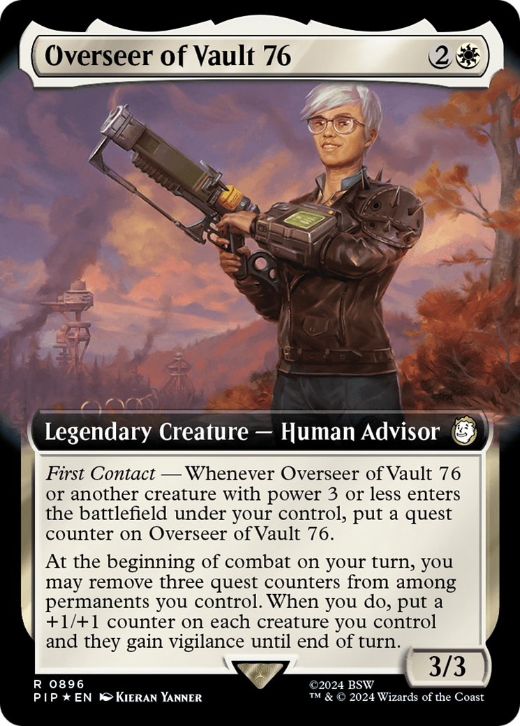 Overseer of Vault 76 (Extended Art) (Surge Foil) [Fallout] | Galaxy Games LLC