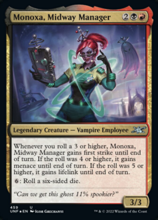 Monoxa, Midway Manager (Galaxy Foil) [Unfinity] | Galaxy Games LLC