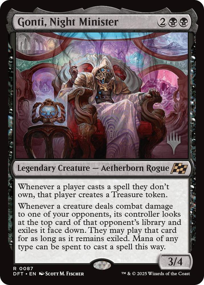 Gonti, Night Minister (Promo Pack) [Aetherdrift Promos] | Galaxy Games LLC
