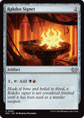 Rakdos Signet [Duskmourn: House of Horror Commander] | Galaxy Games LLC