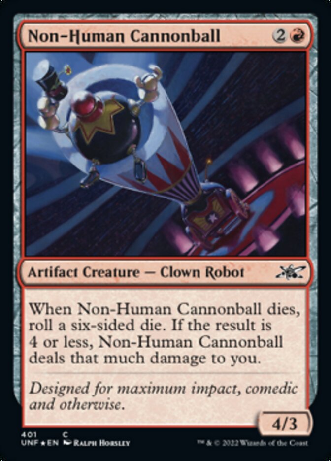 Non-Human Cannonball (Galaxy Foil) [Unfinity] | Galaxy Games LLC