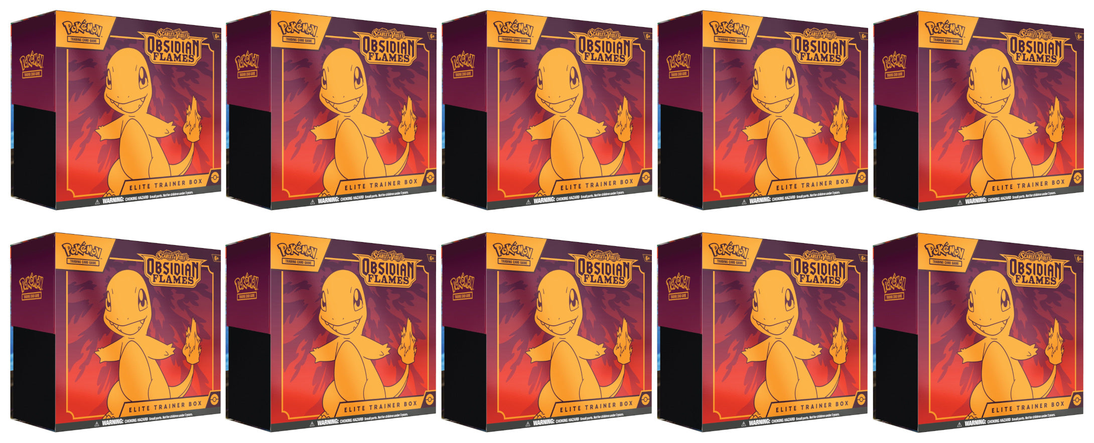 Scarlet & Violet: Obsidian Flames - Elite Trainer Box Case | Galaxy Games LLC