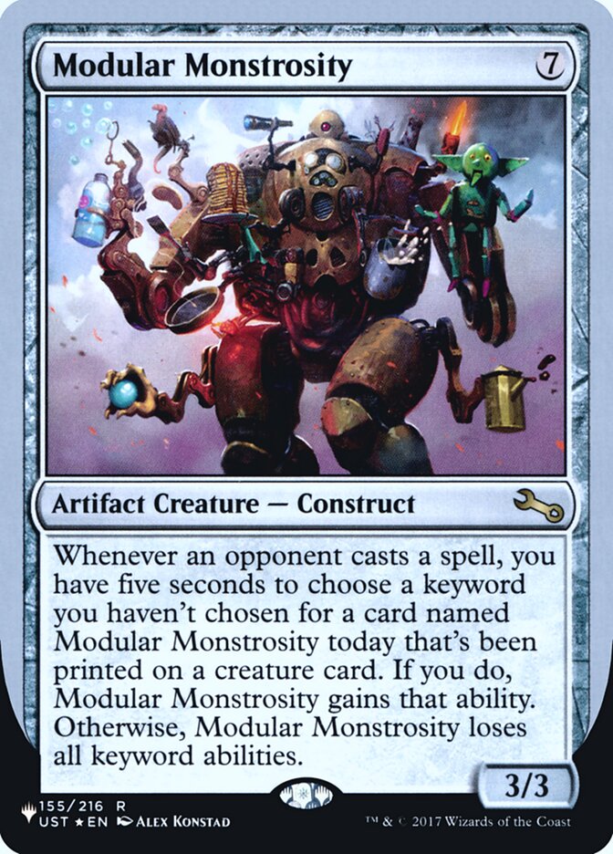 Modular Monstrosity (Unfinity Foil Edition) [The List] | Galaxy Games LLC