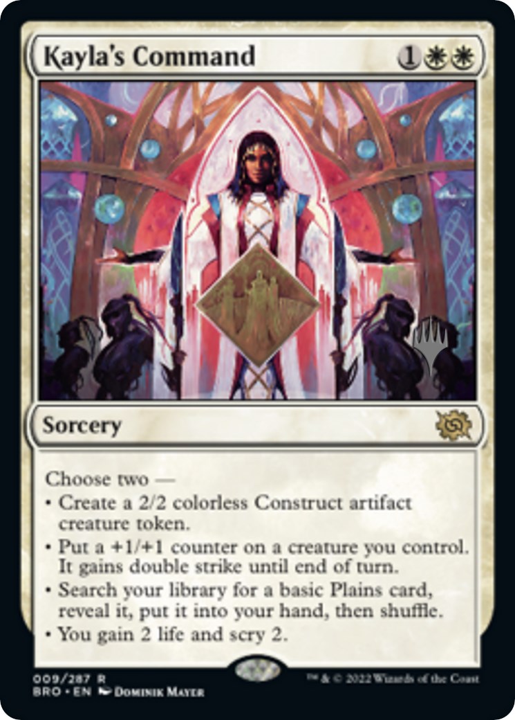 Kayla's Command (Promo Pack) [The Brothers' War Promos] | Galaxy Games LLC